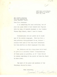 [Carta] 1949 dec. 15, Long Beach, California [a] [Lucila] Godoy Alcayaga