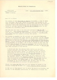 [Carta] 1959, Chicago, Illinois [a] Dear Sir or Madam