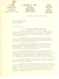 [Carta] 1958 ago. 18, Santiago, Chile [a] Doris Dana, New York