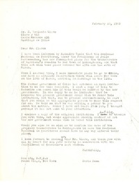 [Carta] 1960 feb. 20,Pound Ridge, New York [a] Benjamín Claro, Santiago, Chile