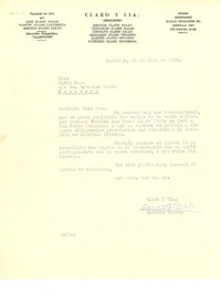 [Carta] 1960 may. 31, Santiago, Chile [a] Doris Dana, New York