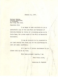 [Carta] 1957 jan. 11, [New York] [a] Enrique Bustos, New York