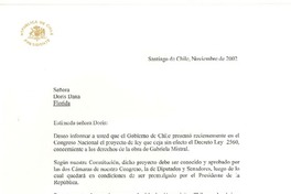 [Carta] 2002 noviembre, Santiago de Chile [a] Doris Dana, Florida