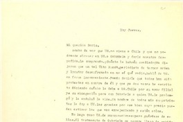 [Carta] [1957?], [Santiago, Chile] [a] Doris Dana, [New York]