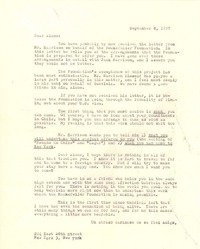 [Carta] 1957 sep. 8, New York [a] Alone, [Santiago de chile]