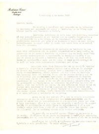 [Carta] 1955 mar. 5, Santiago, Chile [a] Doris Dana, [New York]