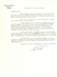 [Carta] 1955 mar. 11, Santiago, Chile [a] Doris Dana, [New York]