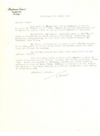 [Carta] 1955 abr. 6, Santiago, Chile [a] Doris Dana, [New York]