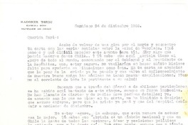 [Carta] 1956 dic. 24, Santiago, Chile [a] Doris Dana, [New York]