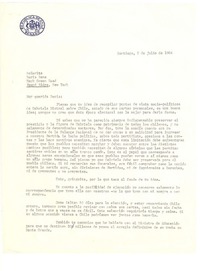 [Carta] 1964 jul.9, Santiago, Chile [a] Doris Dana, New York
