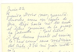 [Carta] [1962?] jun. 22, [Montevideo, Uruguay] [a] Doris Dana, [New York]