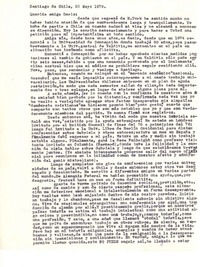 [Carta] 1979 may. 22, Santiago, Chile [a] Doris Dana, [New York]