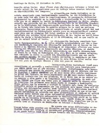 [Carta] 1979 dic. 1, Santiago, Chile [a] Doris Dana, [New York]