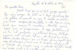 [Carta] 1953 oct. 30, Rapallo, [Italia] [a] Doris Dana, [New York]