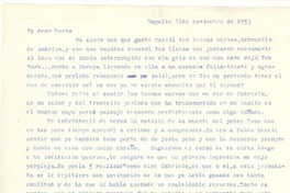 [Carta] 1953 nov. 11, Rapallo, [Italia] [a] Doris Dana, [New York]