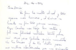 [Carta] 1954 dic.14, New Orleans [a] Doris Dana, [New York]