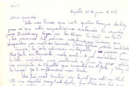 [Carta] 1955 jun. 20, Rapallo, [Italia] [a] Doris Dana, [New York]