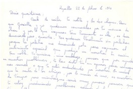 [Carta] 1956 feb. 22, Rapallo, [Italia] [a] Doris Dana, [New York]