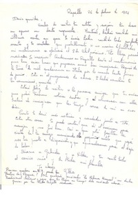 [Carta] 1956 feb. 26, Rapallo, [Italia] [a] Doris Dana, [New York]