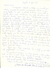 [Carta] 1956 apr. 19, Rapallo, [Italia] [a] Doris Dana, [New York]