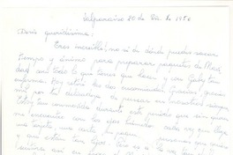 [Carta] 1956 dic. 20, Valparaíso, [Chile] [a] Doris Dana, [New York]