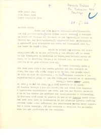 [Carta] 1966 feb. 28, Santiago, Chile [a] Doris Dana, New York