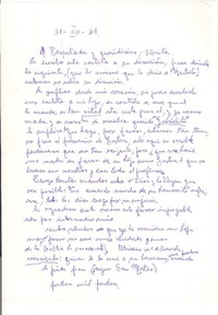 [Cartas] 1981 ago. 20 y 31 y nov. 12, Santiago, Chile [a] Doris Dana, New York