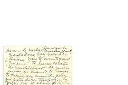 [Tarjeta] [1960], Montevideo, Uruguay [al] Doris Dana, Montevideo