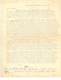 [Carta] 1965[sic] [1956], nov. 3, Valparaíso, Chile [a] Doris Dana, [New York]