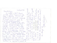 [Tarjeta] 1998, [diciembre], Viña del Mar, Chile [a] Doris Dana, [New York]