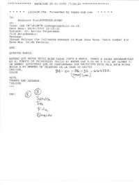 [Carta electrónica] 2000, ene. 28, Valparaíso, Chile [a] Doris Dana