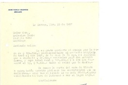 [Carta] 1957, nov. 13, La Serena, Chile [a] Radomiro Tomic, Santiago
