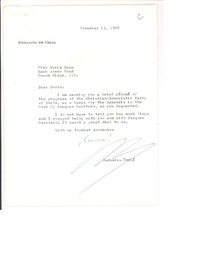 [Carta] 1966, nov. 15, Washington, D. C. [a] Doris Dana, New York