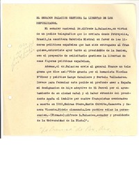 El Senador Palacios Gestiona la libertad de los Republicanos