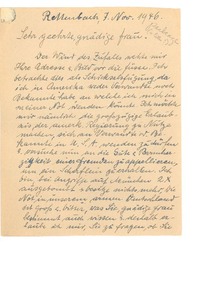 [Carta], 1946 nov. 7, Schrobenhausen, Alemania [a] [Gabriela Mistral]