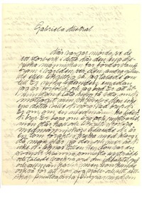 [Carta], 1946 ene. 7, Stockholm, Suecia [a] Gabriela Mistral