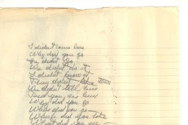 [I didn't came here]