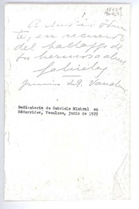 [Carta] 1929, junio, Vaucluse, Bédarrides, Francia [a] Andrés Hiriarte