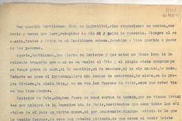 [Carta] 1951, feb. 17, Rapallo, Italia? [a] Mariblanca Saba Alome