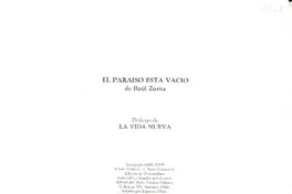 El paraíso está vacío : prólogo de la vida nueva