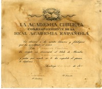 [Diploma] 1955 agosto 22, Santiago, Chile [a] Fernando Santiván