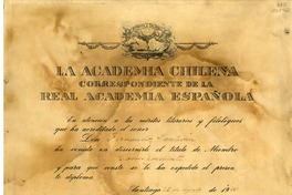 [Diploma] 1955 agosto 22, Santiago, Chile [a] Fernando Santiván
