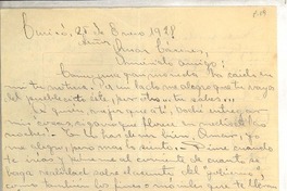 [Carta] 1928 ene. 25, Curico, Chile [a] Luis Omar Cáceres