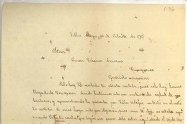 [Carta] 1917 oct. 10, Villa Alegre, Chile [a] Luis Omar Cáceres, Cauquenes, Chile