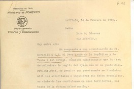 [Carta] 1928 feb. 14, Santiago, Chile [a] Luis Omar Cáceres, San Antonio, Chile