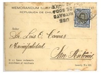 [Carta] 1928 ago. 21, Santiago, Chile [a] Luis Omar Cáceres, San Antonio, Chile