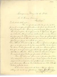 [Carta] 1933 may. 20, Cauquenes, Chile [a] Luis Omar Cáceres, Santiago, Chile