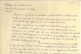 [Carta] 1941 abr. 28, Chillán, Chile [a] Omar Cáceres