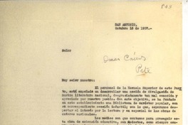 [Carta] 1937 oct. 16, San Antonio, Chile [a] Omar Cáceres