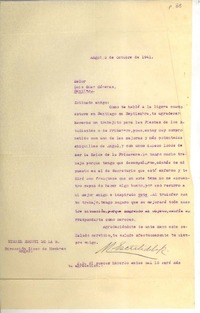 [Carta] 1941 oct. 3, Angol, Chile [a] Luis Omar Cáceres